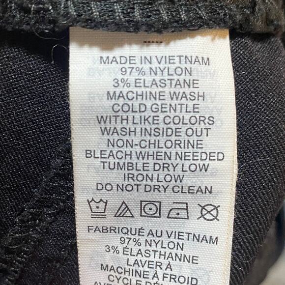 Prana Halle Pants Cargo Pockets Standard Fit Convertible Straight Leg Black 10R - Picture 9 of 10